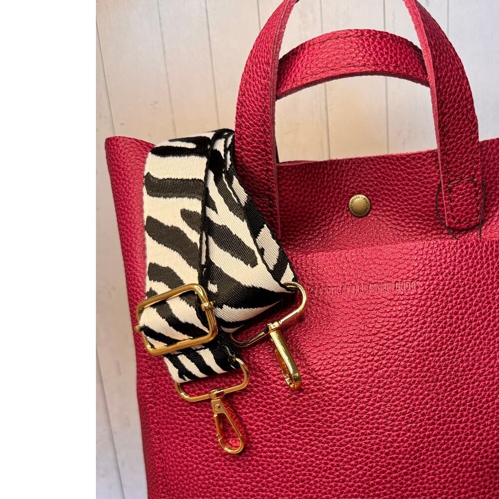 Black White Zebra Purse Strap White Black Crossbody Bag Strap Woven Purse Strap